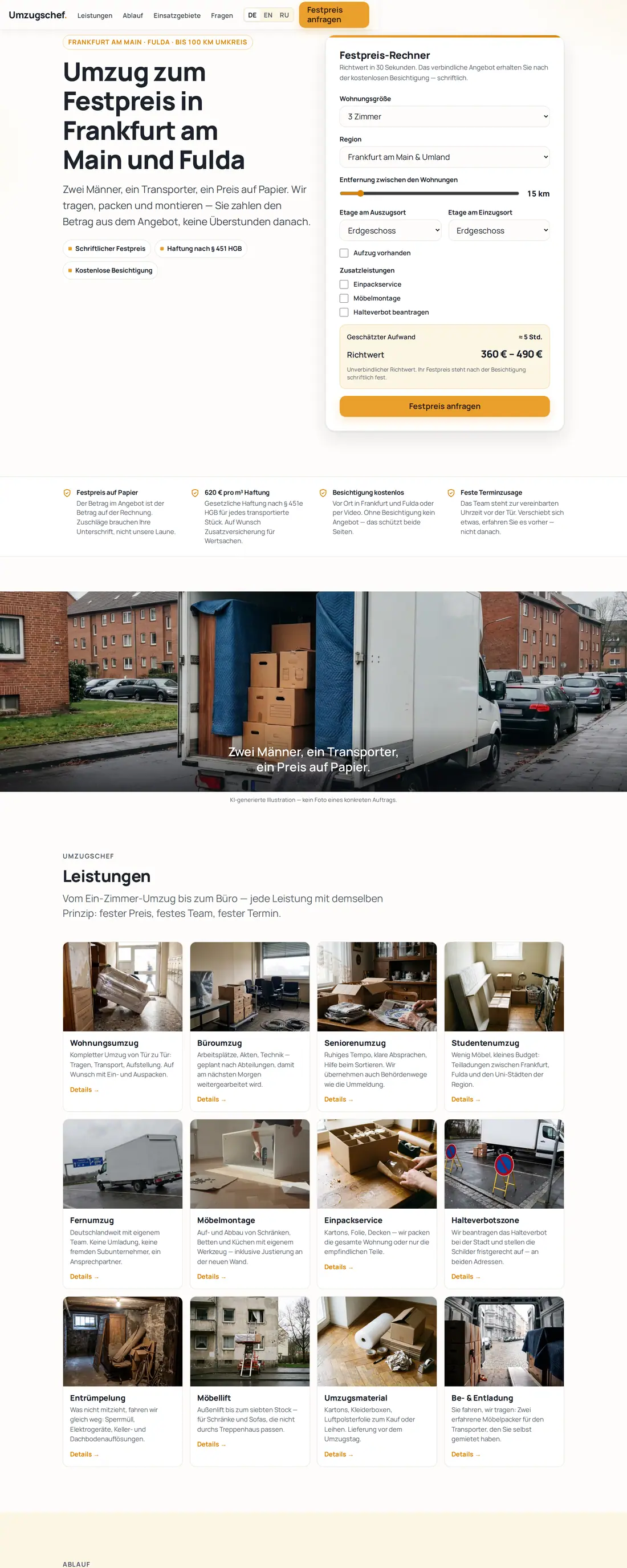 umzugschef.de — Kolimisfirma (Saksamaa)